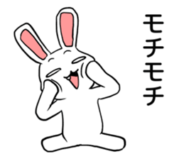 happy jocular rabbit sticker #6591020