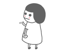 Mr.Fail and little girl sticker #6591145