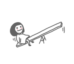 Mr.Fail and little girl sticker #6591155