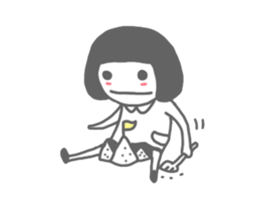 Mr.Fail and little girl sticker #6591160