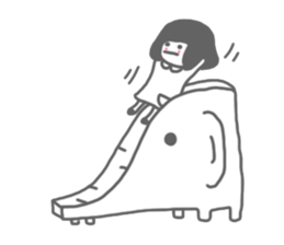 Mr.Fail and little girl sticker #6591168