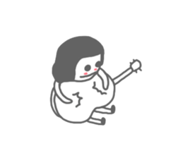 Mr.Fail and little girl sticker #6591173