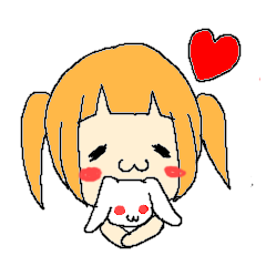 The girl who is a twin tail