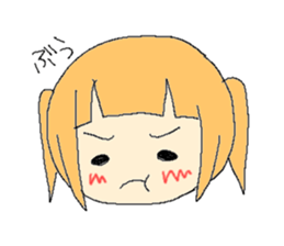 The girl who is a twin tail sticker #6592668