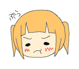 The girl who is a twin tail sticker #6592668