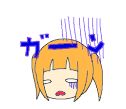 The girl who is a twin tail sticker #6592672