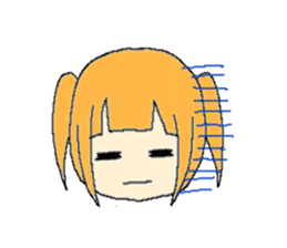 The girl who is a twin tail sticker #6592675