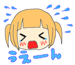 The girl who is a twin tail sticker #6592676