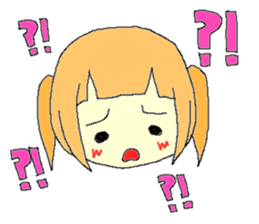 The girl who is a twin tail sticker #6592678