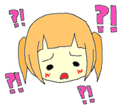 The girl who is a twin tail sticker #6592678