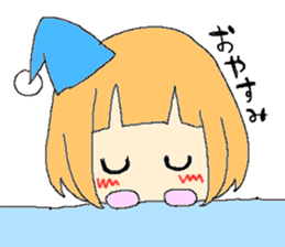 The girl who is a twin tail sticker #6592683