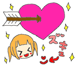 The girl who is a twin tail sticker #6592686