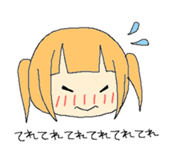 The girl who is a twin tail sticker #6592688