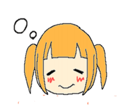 The girl who is a twin tail sticker #6592691