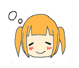 The girl who is a twin tail sticker #6592691