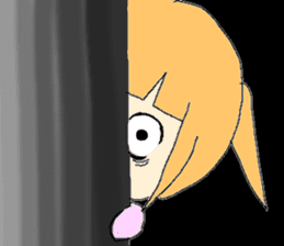 The girl who is a twin tail sticker #6592695