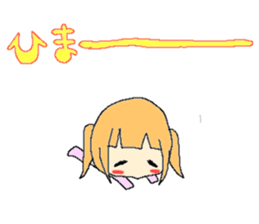 The girl who is a twin tail sticker #6592698