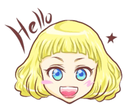 Girl with an eye in a sea(Emoticon) sticker #6592904