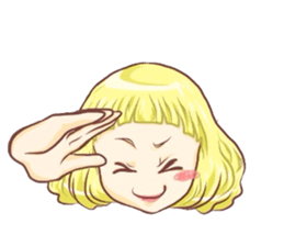 Girl with an eye in a sea(Emoticon) sticker #6592906