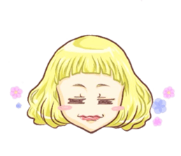 Girl with an eye in a sea(Emoticon) sticker #6592908