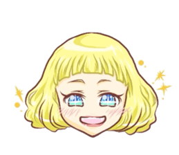 Girl with an eye in a sea(Emoticon) sticker #6592909