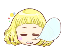 Girl with an eye in a sea(Emoticon) sticker #6592910