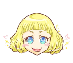 Girl with an eye in a sea(Emoticon) sticker #6592911