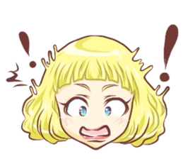 Girl with an eye in a sea(Emoticon) sticker #6592913