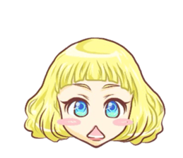 Girl with an eye in a sea(Emoticon) sticker #6592922