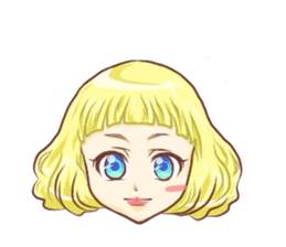 Girl with an eye in a sea(Emoticon) sticker #6592923