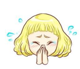 Girl with an eye in a sea(Emoticon) sticker #6592925