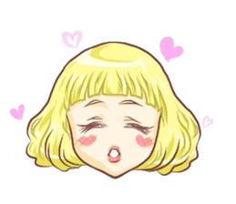 Girl with an eye in a sea(Emoticon) sticker #6592926