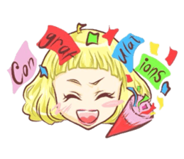 Girl with an eye in a sea(Emoticon) sticker #6592928