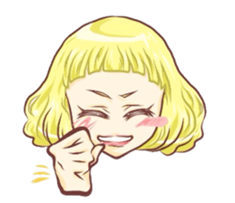 Girl with an eye in a sea(Emoticon) sticker #6592932