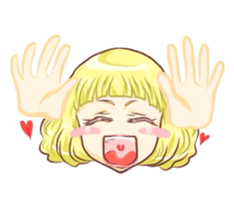 Girl with an eye in a sea(Emoticon) sticker #6592933