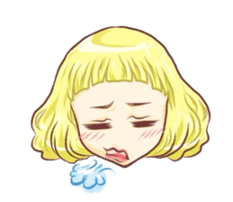 Girl with an eye in a sea(Emoticon) sticker #6592939