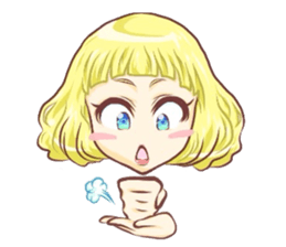 Girl with an eye in a sea(Emoticon) sticker #6592940