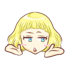 Girl with an eye in a sea(Emoticon) sticker #6592942