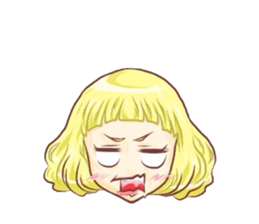 Girl with an eye in a sea(Emoticon) sticker #6592943