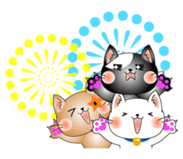 Cat *3 chick (one's own pace) dog sticker #6593784