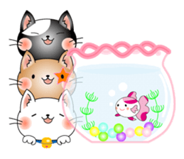 Cat *3 chick (one's own pace) dog sticker #6593785