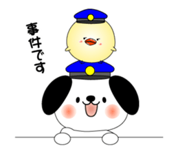 Cat *3 chick (one's own pace) dog sticker #6593786