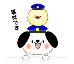 Cat *3 chick (one's own pace) dog sticker #6593786