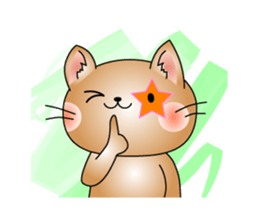 Cat *3 chick (one's own pace) dog sticker #6593792