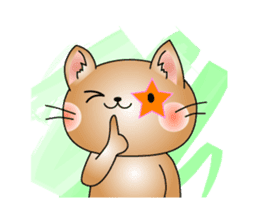 Cat *3 chick (one's own pace) dog sticker #6593792