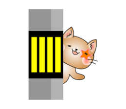 Cat *3 chick (one's own pace) dog sticker #6593793