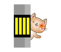 Cat *3 chick (one's own pace) dog sticker #6593793