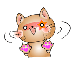 Cat *3 chick (one's own pace) dog sticker #6593795