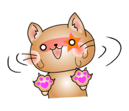 Cat *3 chick (one's own pace) dog sticker #6593795