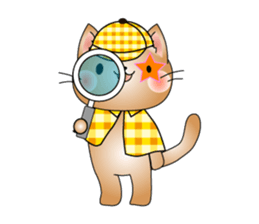 Cat *3 chick (one's own pace) dog sticker #6593796